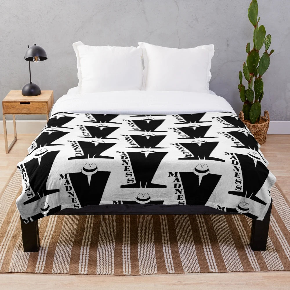 Retro Madness Band Inspired Plush Blanket