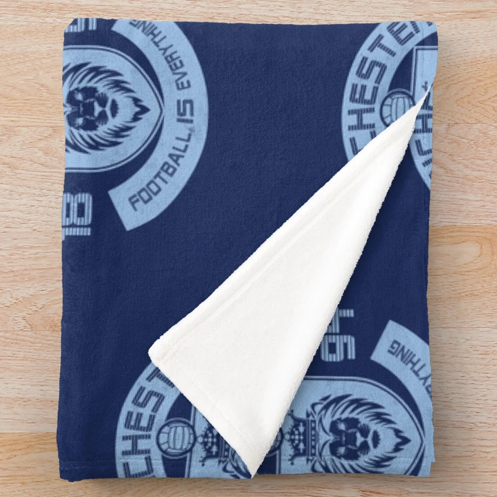 Retro Manchester Football Plush Blanket