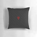 Retro-style Manchester United inspired pillow with classic club symbols and icons