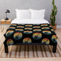 Retro Mandolin Plush Blanket