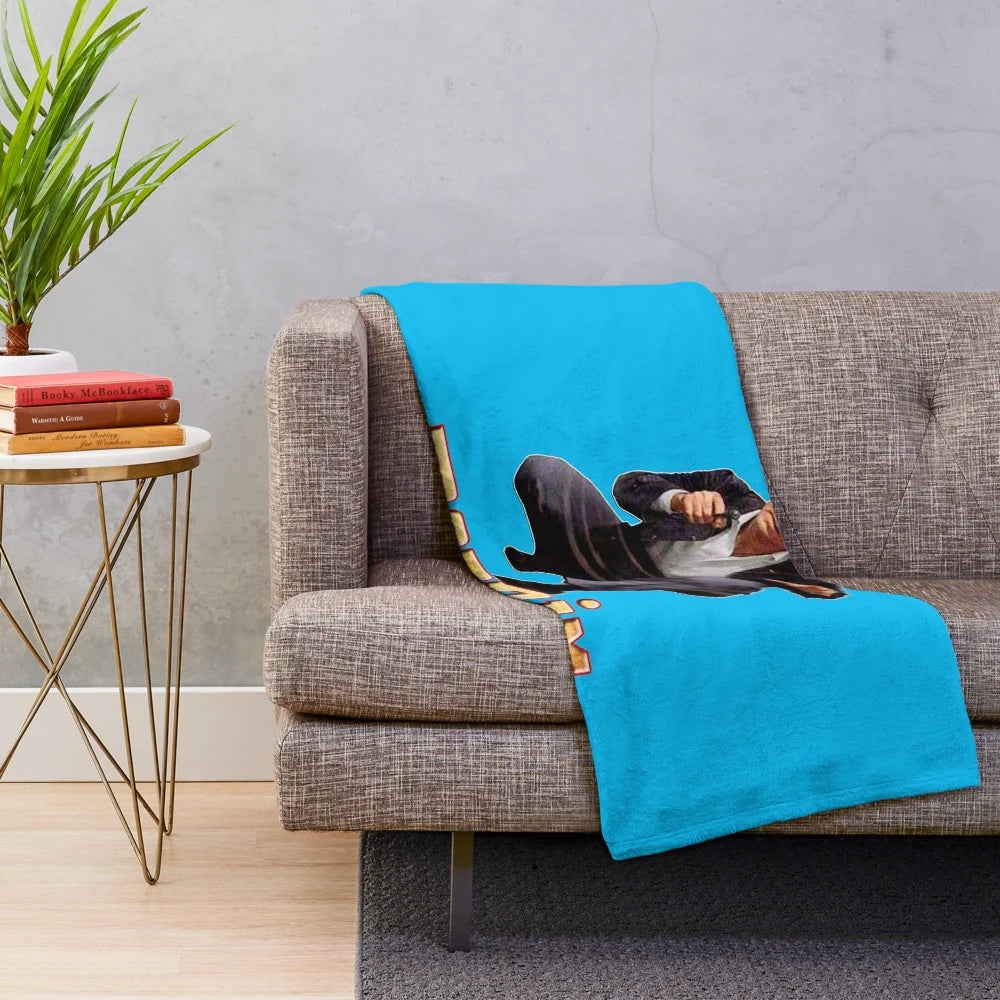 Retro-style plush blanket inspired by the TV series Mannix