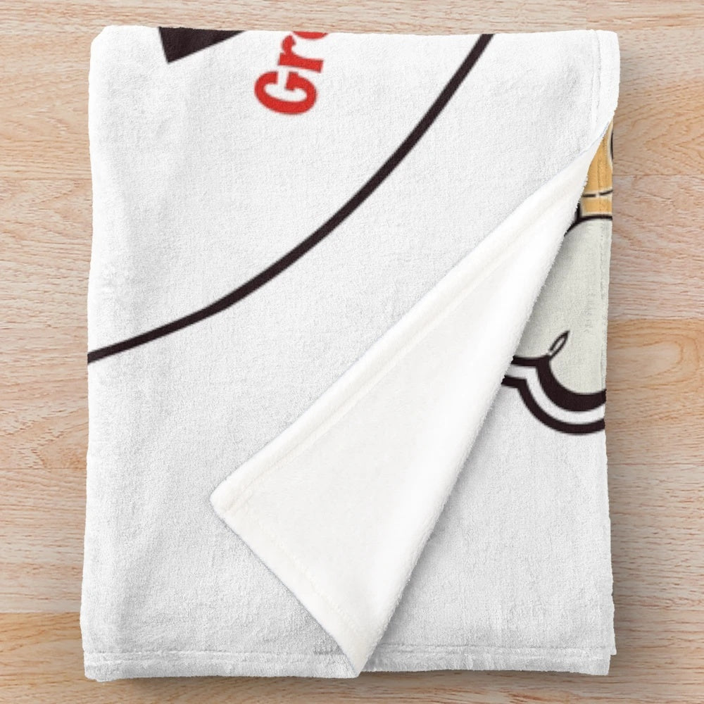 Marx Brothers inspired plush blanket with Chico, Groucho, and Harpo