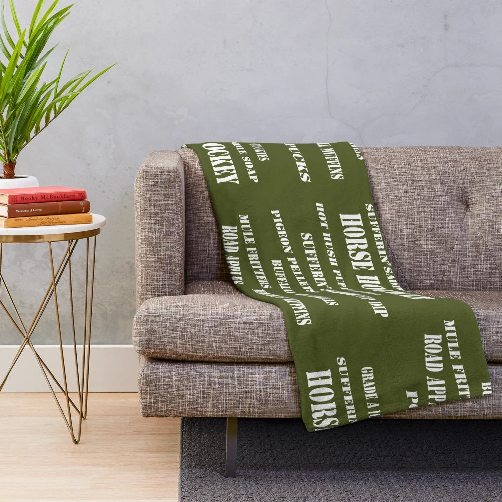 Retro MASH 4077th Plush Blanket - Tribute to Classic TV Comedy