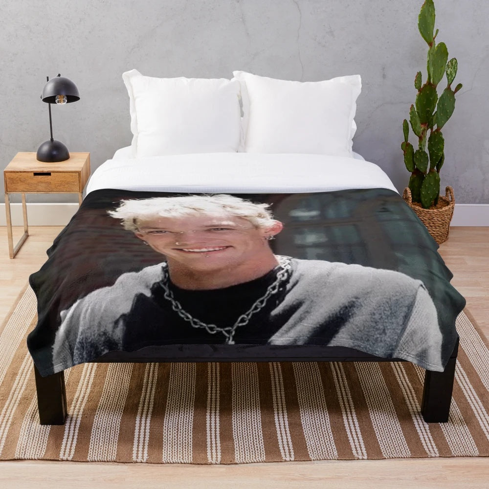 Matthew Lillard Plush Blanket - Iconic Scream Movie Aesthetic