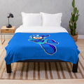 Mega Man pixel art design plush blanket