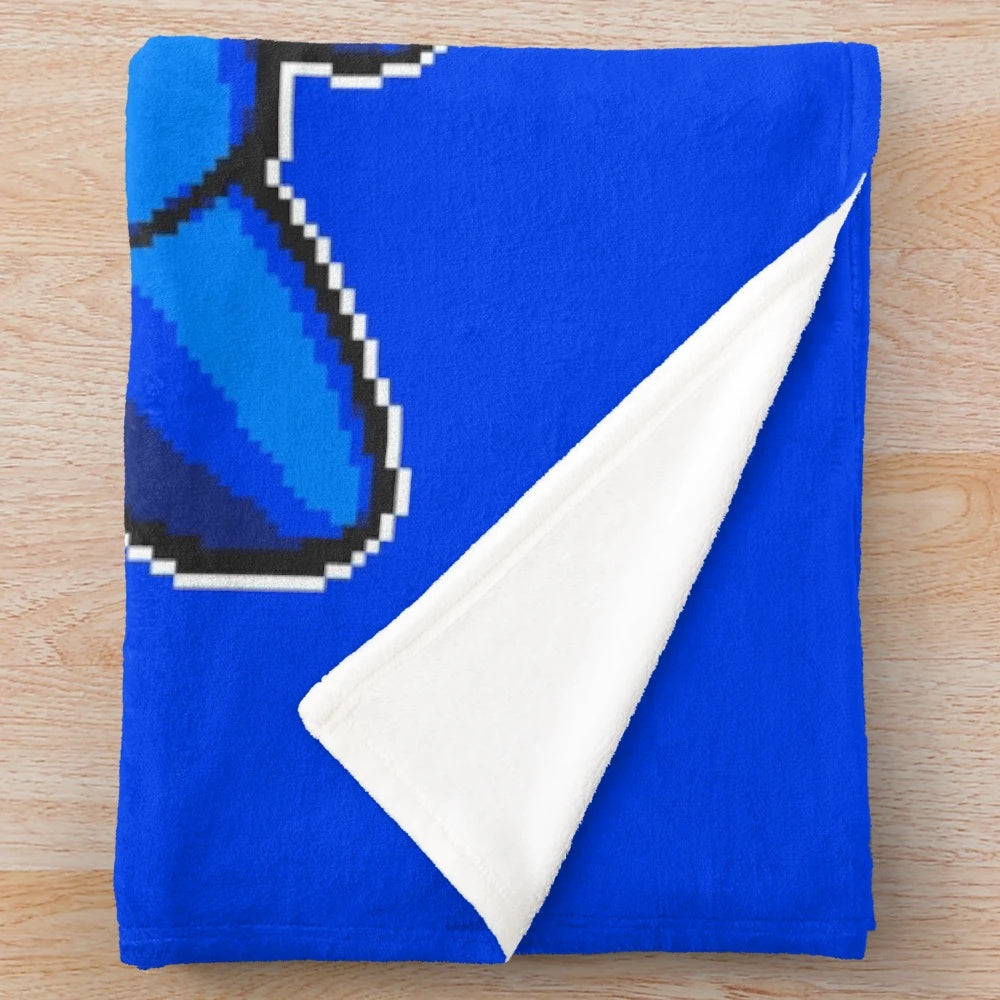 Megaman X pixel art plush blanket