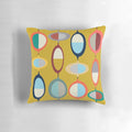 Vibrant abstract design mid-century modern throw pillow