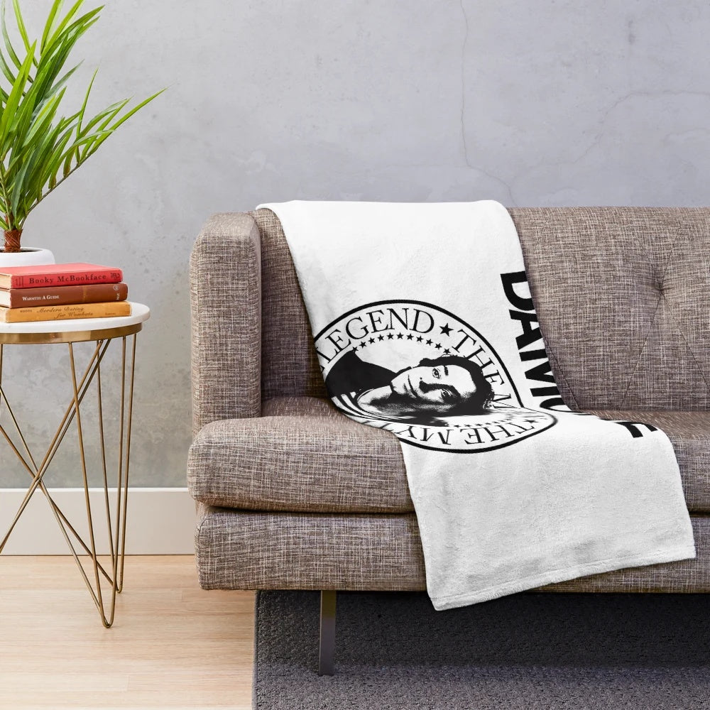 Retro Mike Damone-inspired plush blanket featuring characters and quotes from the classic 80s movie Fast Times at Ridgemont High