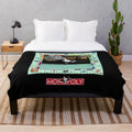 Monopoly Retro Game Board Revised Edition Plush Blanket
