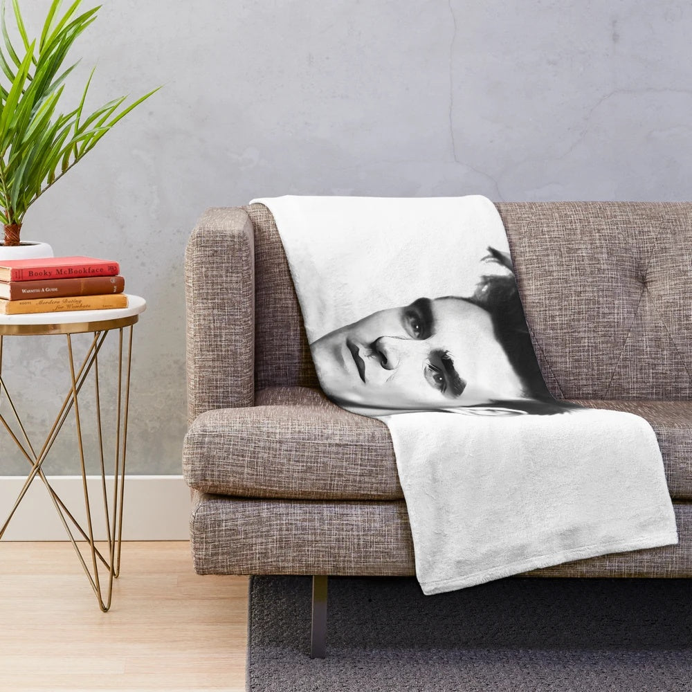 Retro Morrissey Inspired Plush Blanket