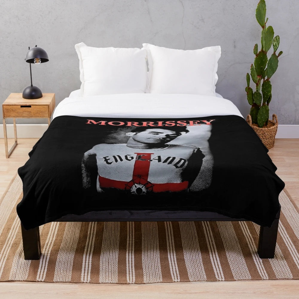 Morrissey Plush Blanket - Inspired by The Smiths 80s Music