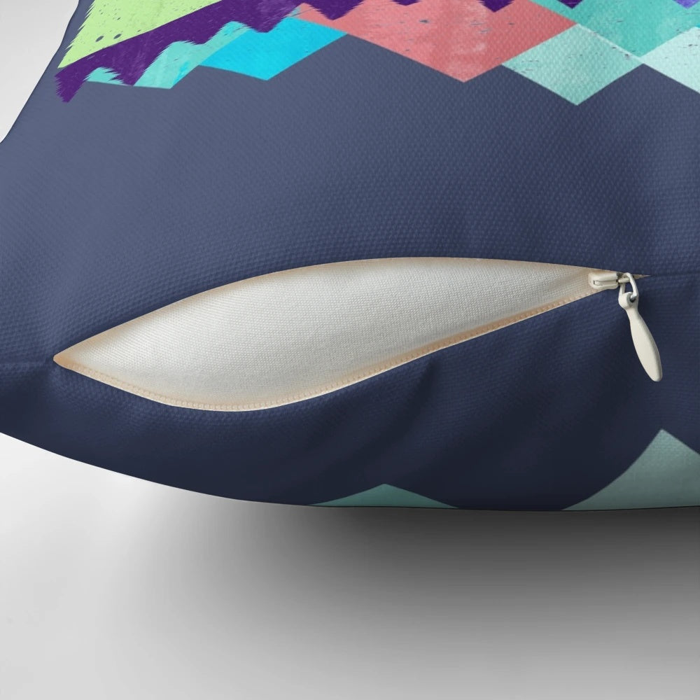 Retro-styled mountain bike trails pillow for cycling enthusiasts