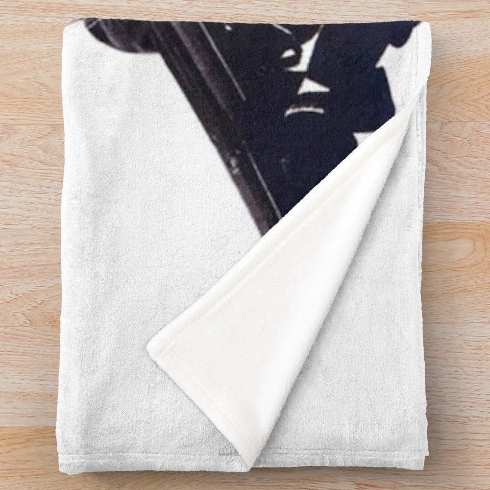 Plush blanket featuring iconic Heat (1995) movie poster art