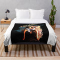 Retro movie-themed plush blanket featuring Flashdance imagery