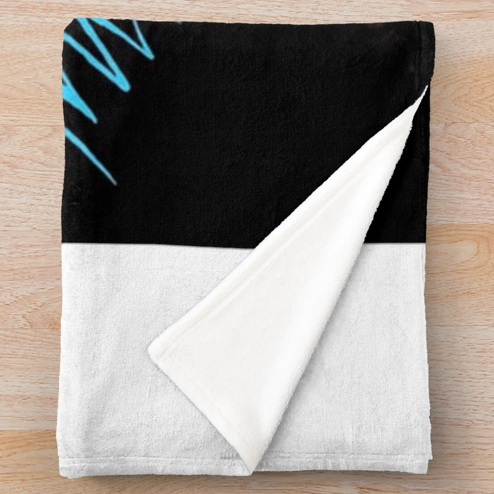Retro movie-themed plush blanket featuring Flashdance imagery