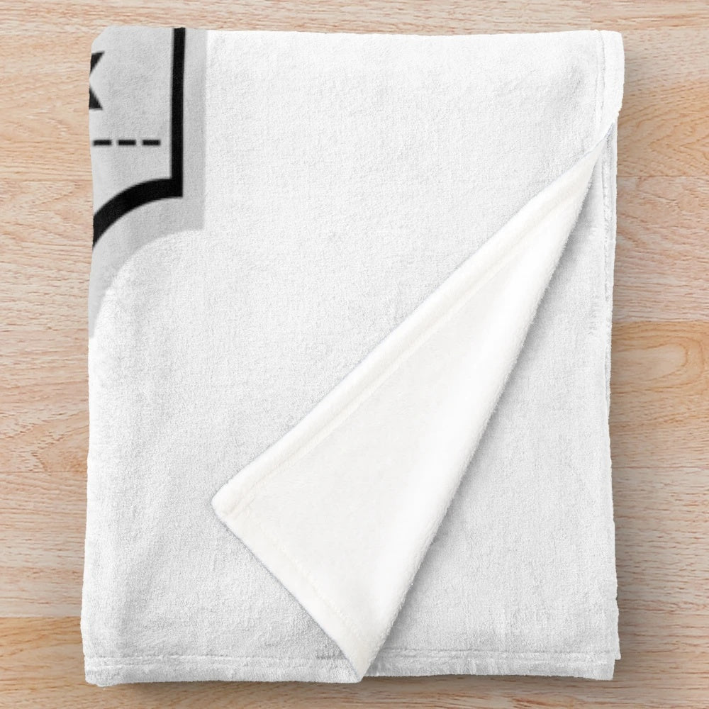 Retro movie ticket plush blanket for cinema enthusiasts