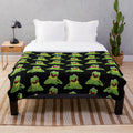 Kermit the Frog-patterned plush blanket for muppets fans