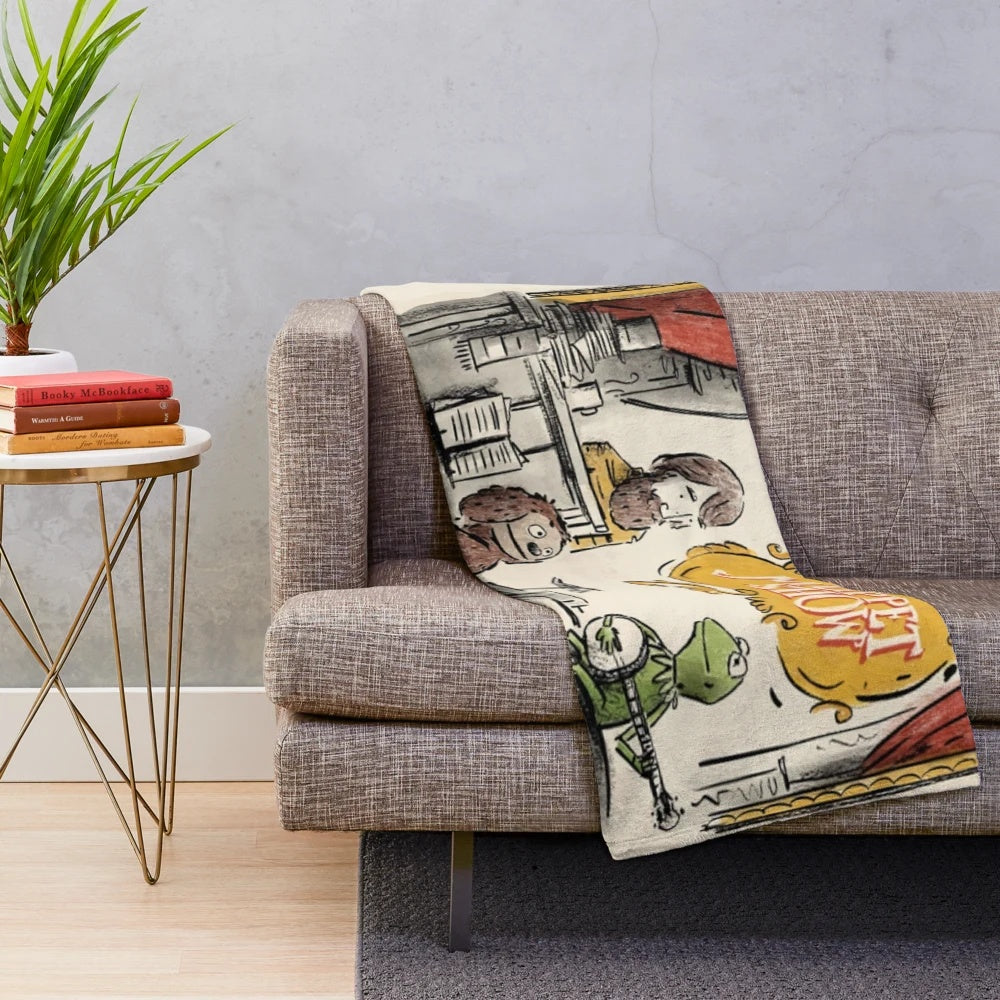 Retro Muppets Party Animal Plush Blanket