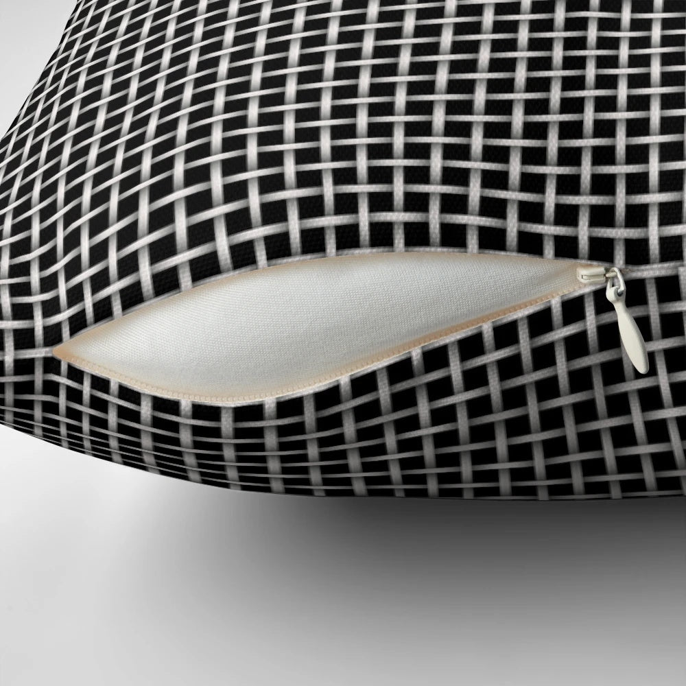 A plush music amplifier-shaped pillow in a vintage, retro design