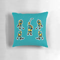 Vintage pixel art "Blades of Steel" NES hockey game pillow