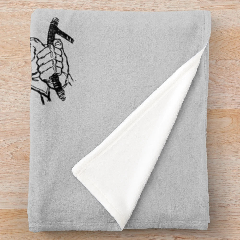 Retro occupations clip art book plush blanket