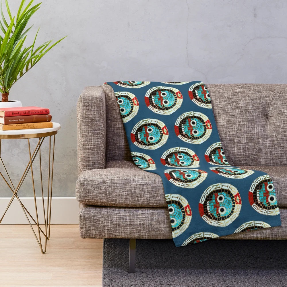 Oingo Boingo Plush Blanket - Cozy Retro Music Merchandise