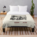 Retro Pastel Bonnie and Clyde (1967) Movie Poster Plush Blanket