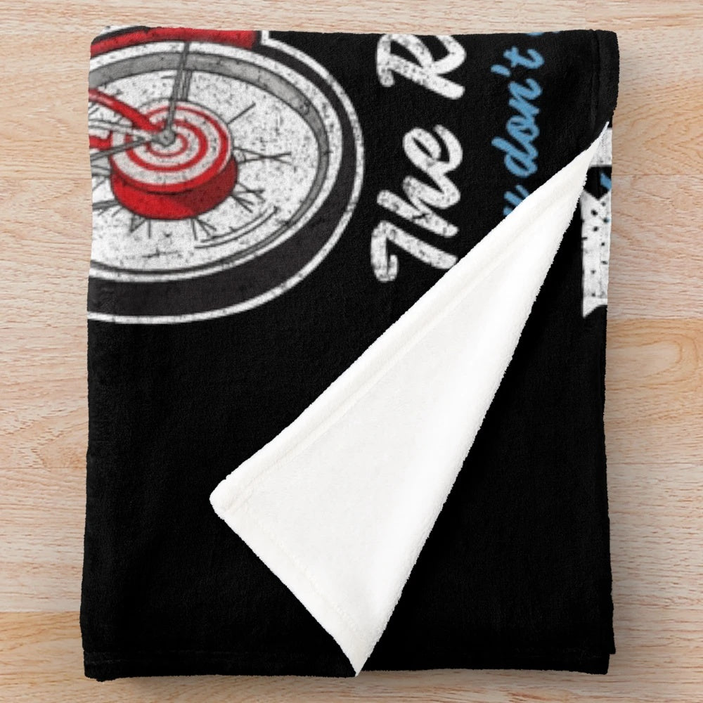 Pee Wee Herman inspired plush blanket with bicycle design