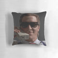 Retro phone pillow with Patrick Bateman from American Psycho