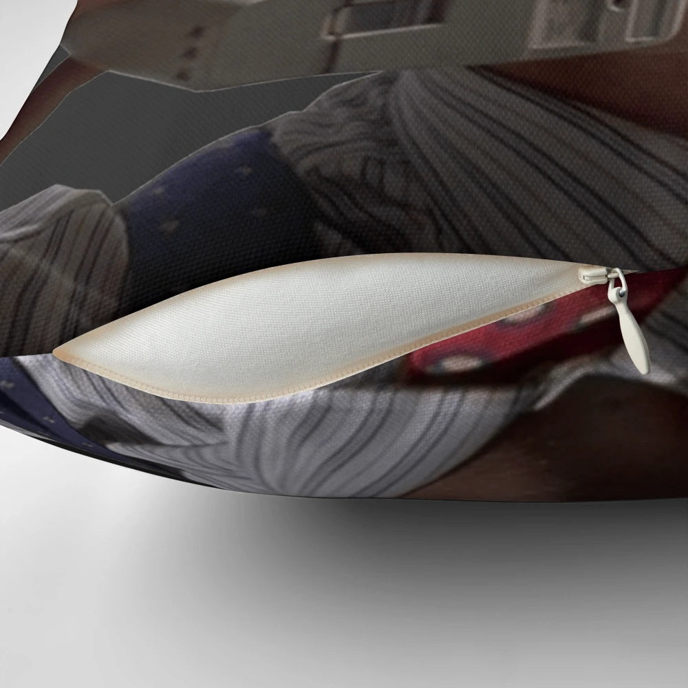 Retro phone pillow with Patrick Bateman from American Psycho