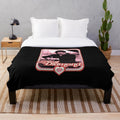 Retro photo plush blanket in festive holiday design