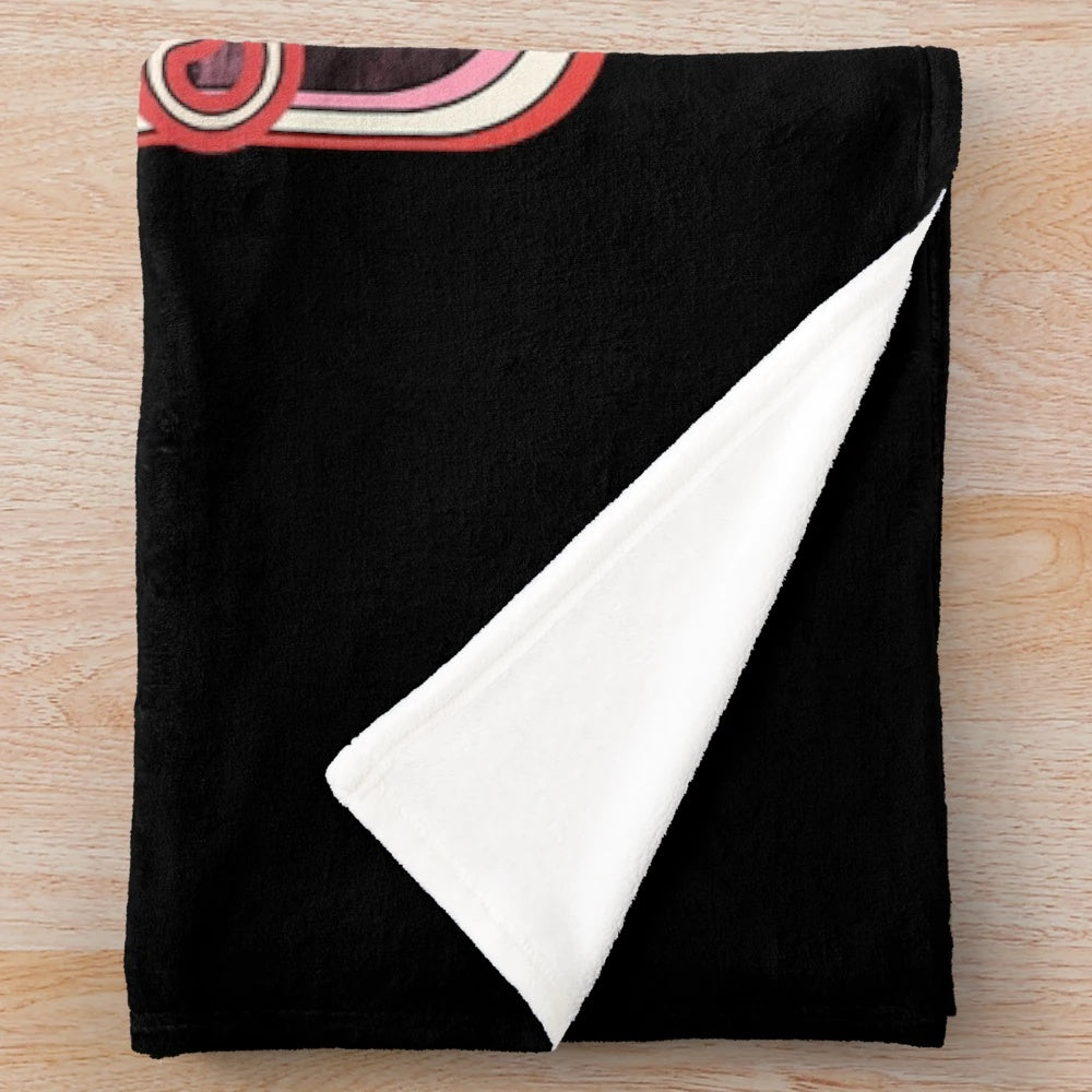 Retro photo plush blanket in festive holiday design