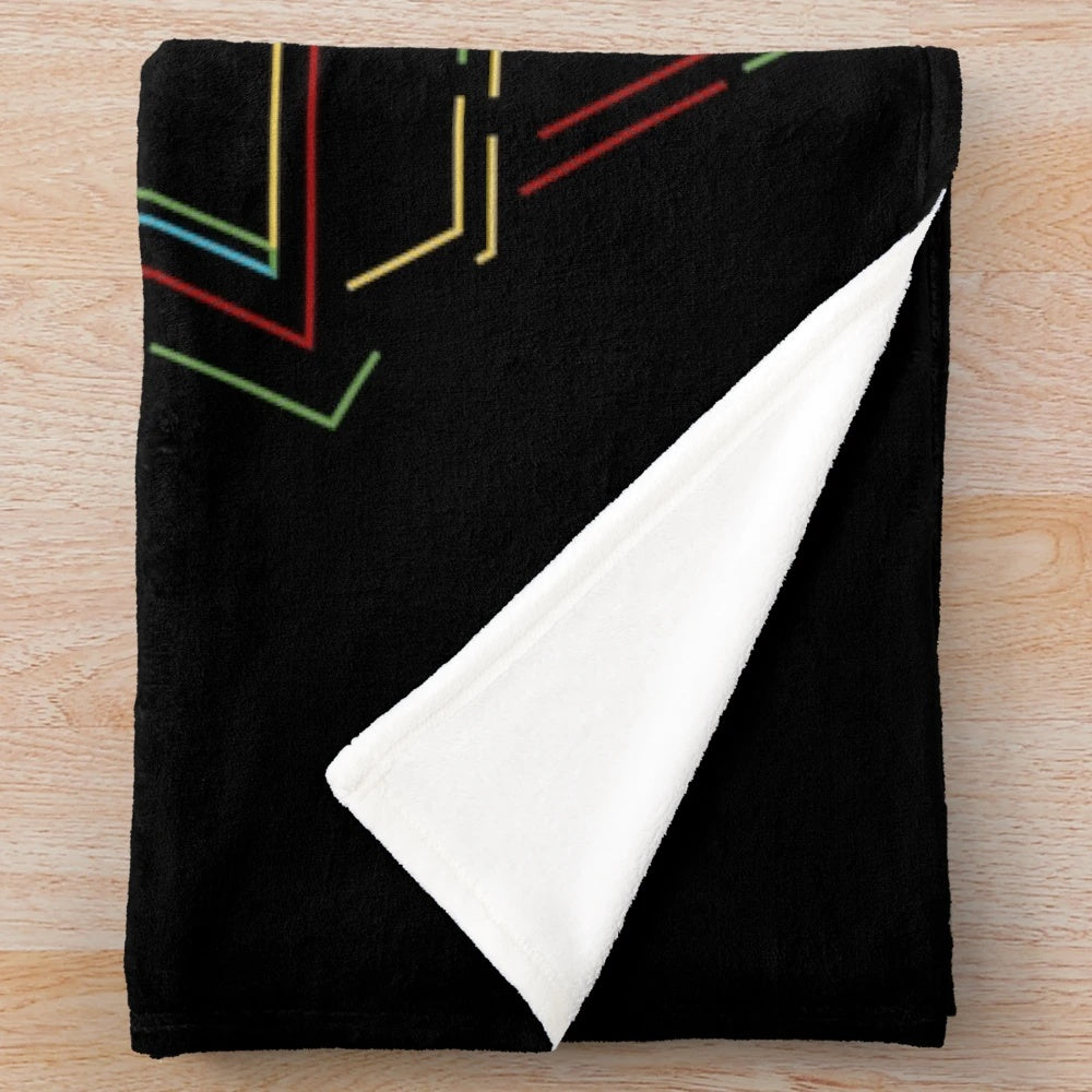 Retro pinball machine plush blanket