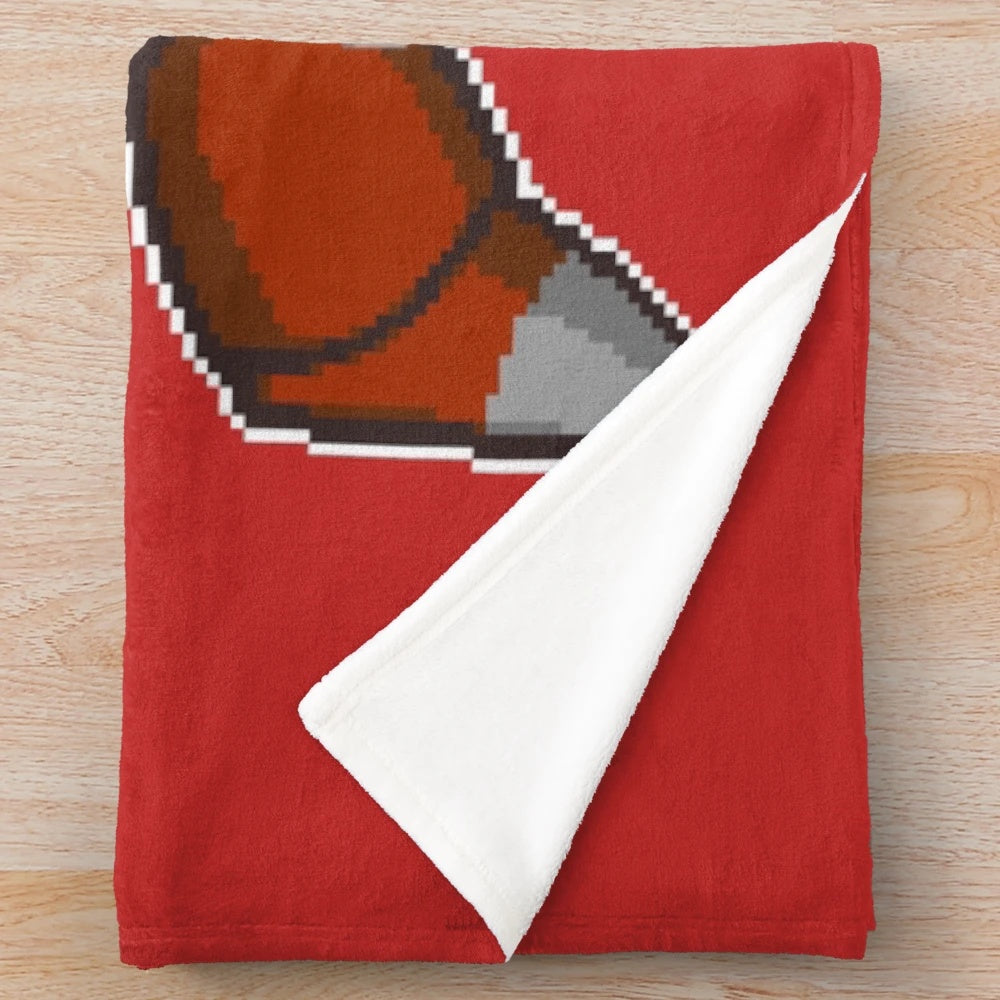Retro pixel art Zero plush blanket