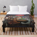 Soft, plush blanket featuring the classic "Dogs Playing Poker" artwork by C.M. Coolidge
