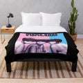 Vintage-inspired plush blanket showcasing the iconic Diana Ross and The Supremes