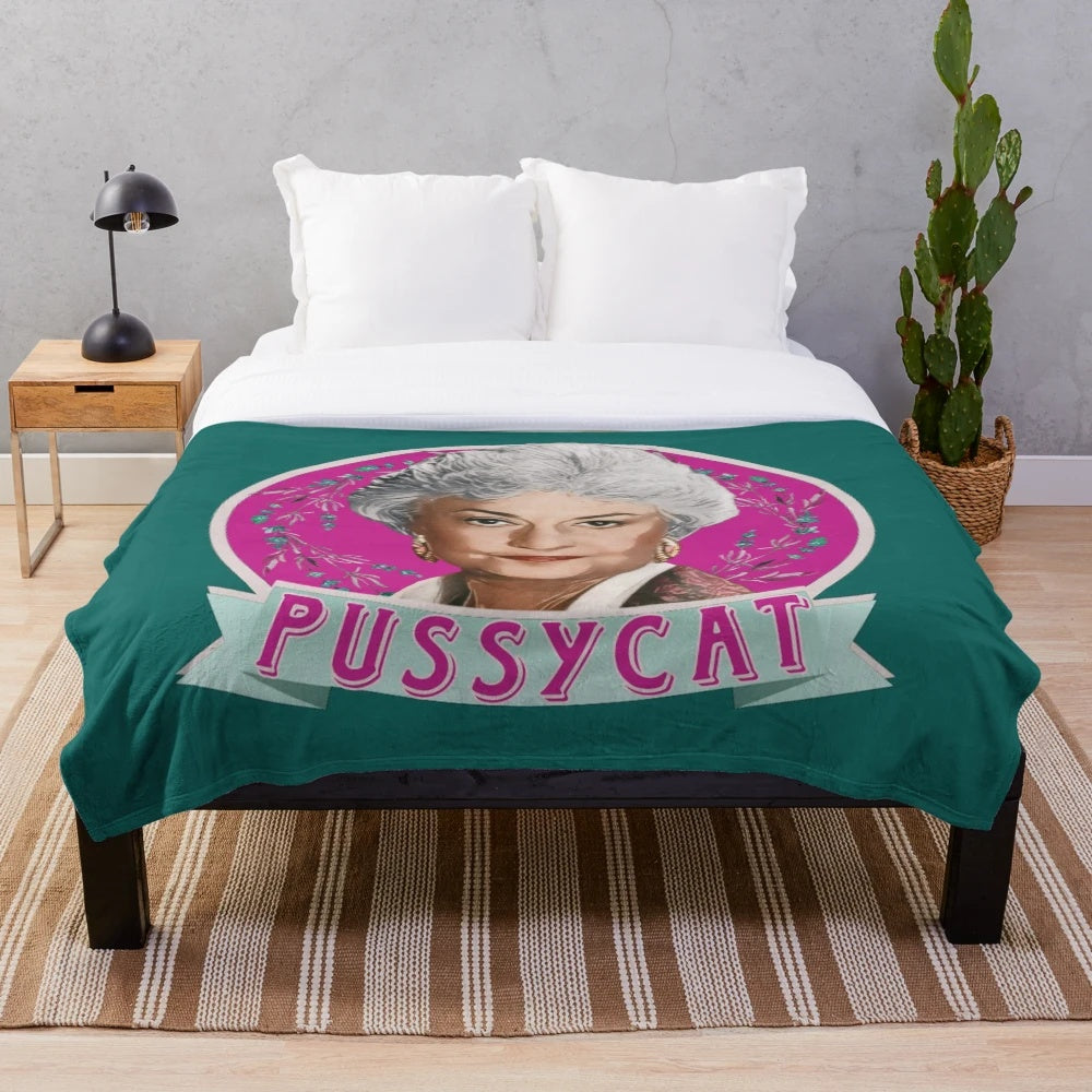 Dorothy Zbornak from The Golden Girls Pussycat Plush Blanket