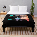 Cozy plush blanket featuring retro alternative rock design