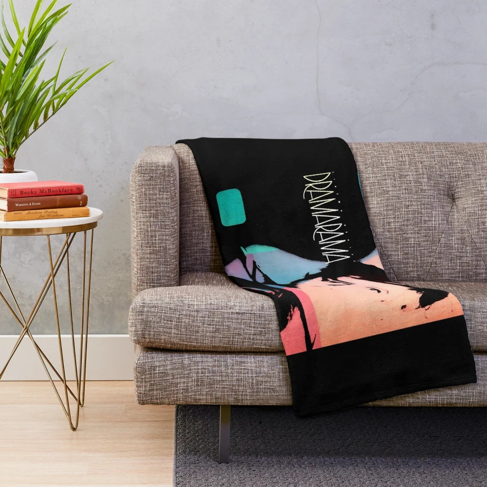 Cozy plush blanket featuring retro alternative rock design