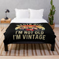 Retro plush blanket with NKOTB design for fans
