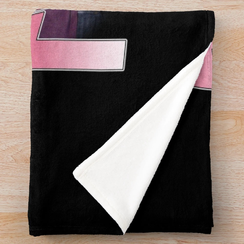 Retro-style plush blanket featuring Broadway star Aaron Tveit and the musical Les Misérables