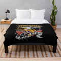 Plush blanket featuring vintage rock band design