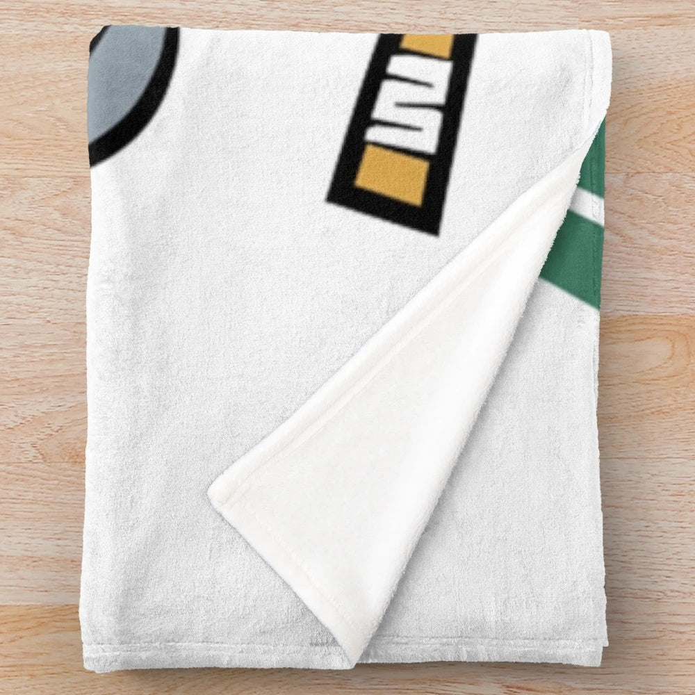 Retro plush blanket featuring the iconic Team USA jersey from D2: The Mighty Ducks