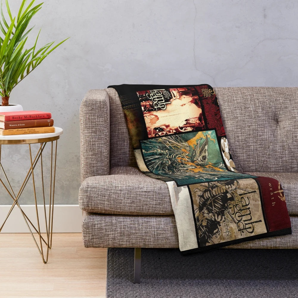 Plush blanket featuring vintage album artwork