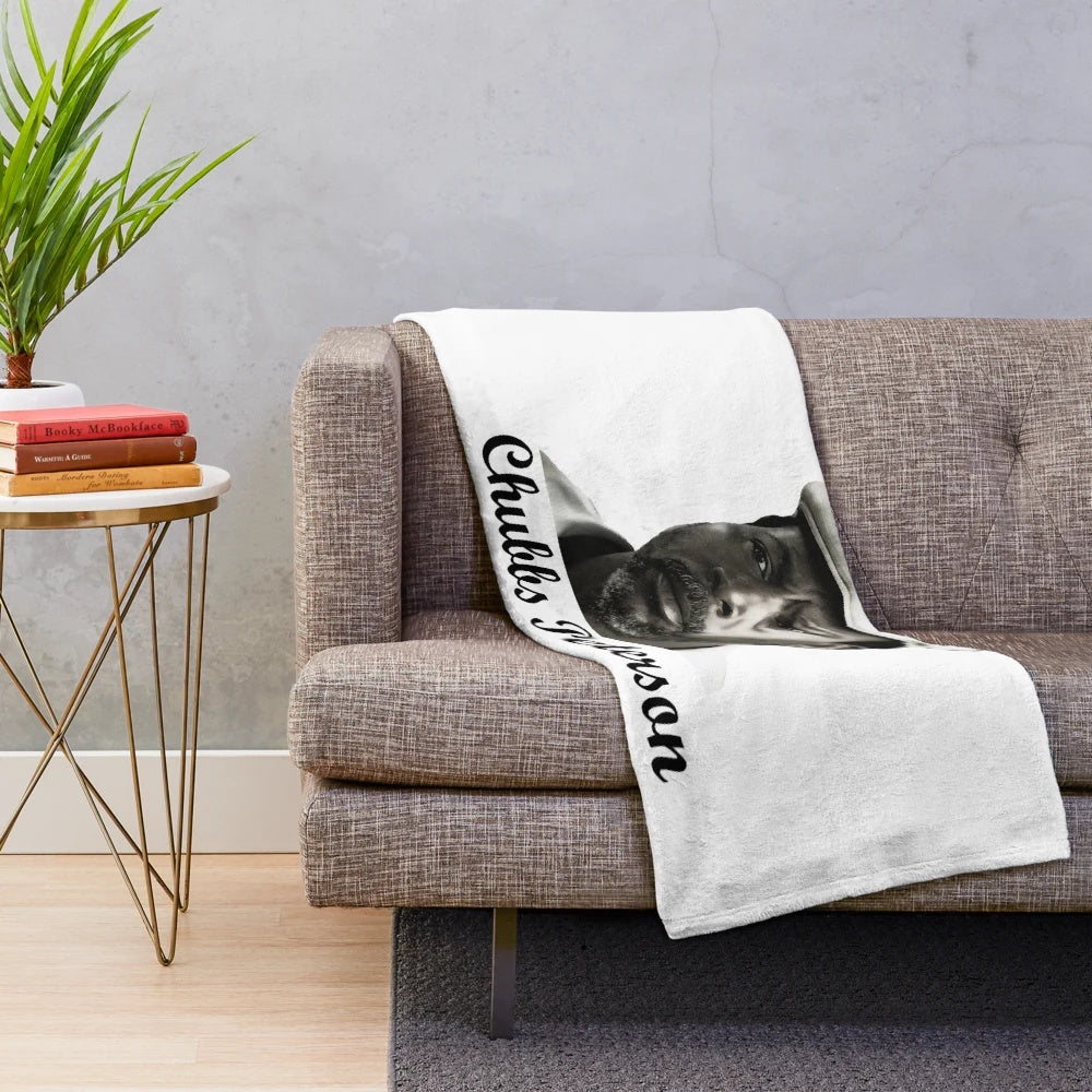 Retro plush blanket with Happy Gilmore golf comedy design