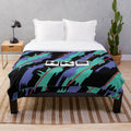 Retro plush blanket with JDM-inspired design