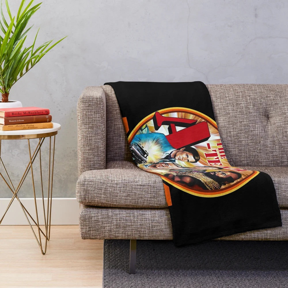 Plush blanket with The A-Team TV show design