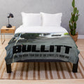Plush blanket featuring a San Francisco movie location from the Bullitt film