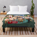 Dads Army inspired plush blanket featuring the British Home Guard