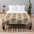 Amarcord-inspired plush blanket featuring vintage cinema artwork